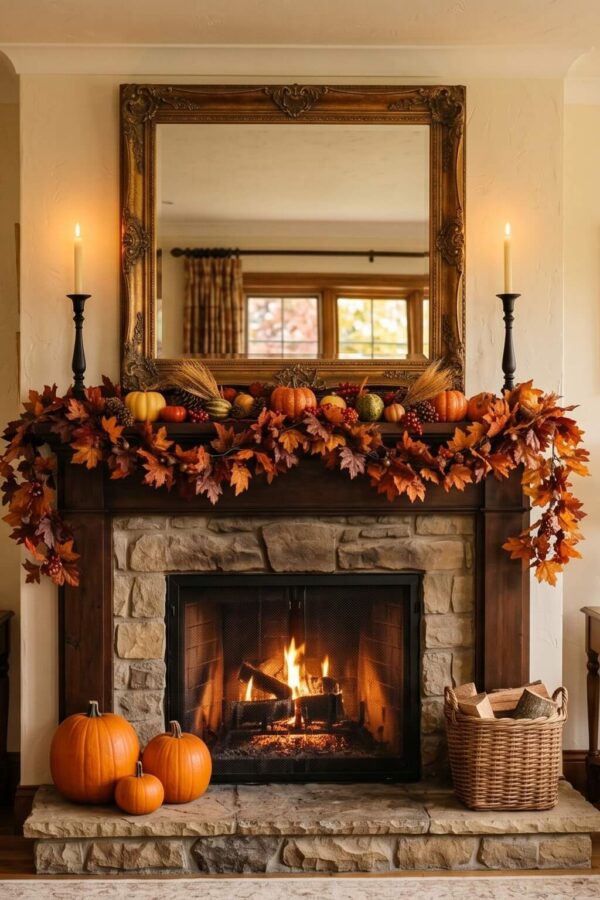 20 Fall Mantle Decor Ideas for a Cozy and Stunning Seasonal Display