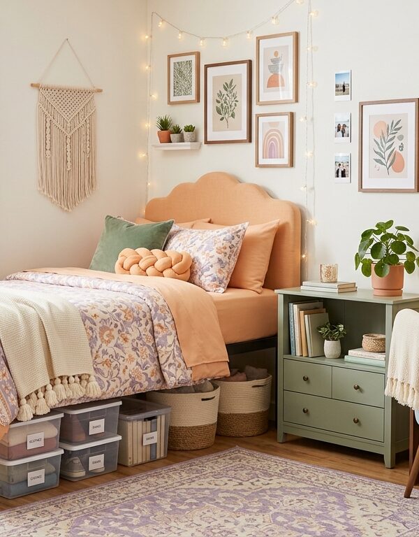 21 Cozy College Dorm Design Ideas Featuring Soft Pastels